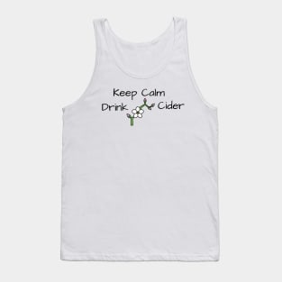 Keep Calm Drink Cider - Apple Blossom Tank Top